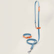 BioThane Set Hundeleine & Halsband | Petrol & Pumpkin