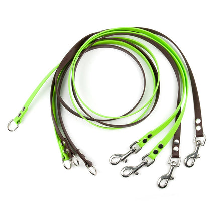 hundegürtel leinen aus biothane für dogwalker gürtel, individuell konfigurierbar, rostfrei edelstahl, 90 cm - 120 cm