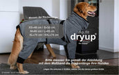 DRYUP BODY® Petrol Hundebademantel mit Rollkragen – trocknet Ohren & Hals deines Hundes für extra Schutz