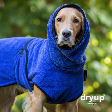 Hundebademantel Blau – Trocknet deinen Hund schnell und schützt vor Erkältungen und Schmutz