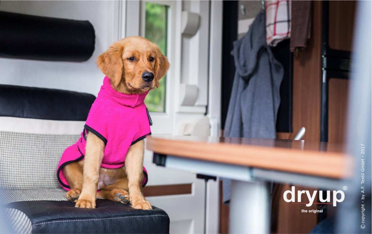 Hundebademantel Pink – Trocknet deinen Hund schnell und schützt vor Schmutz und Erkältungen