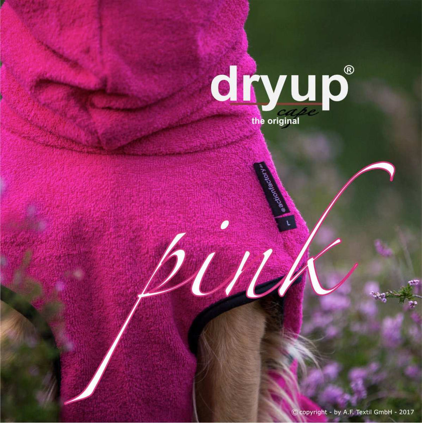 Hunde-Bademantel Pink mit verstellbarem Schnallenverschluss – Praktisch, pflegeleicht und kuschelig warm für deinen Hund
