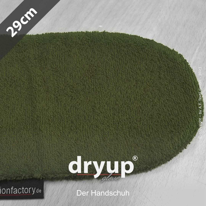 Handschuh für Hunde, Hundehandschuh in Moos-Grün