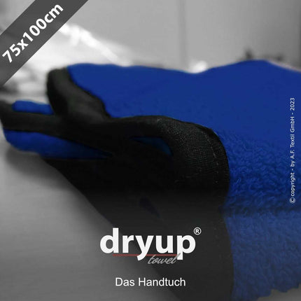 Praktisches Hunde-Handtuch aus Baumwoll-Frottee – actionfactory Handtuch in Blau für trockene Pfoten und sauberes Zuhause