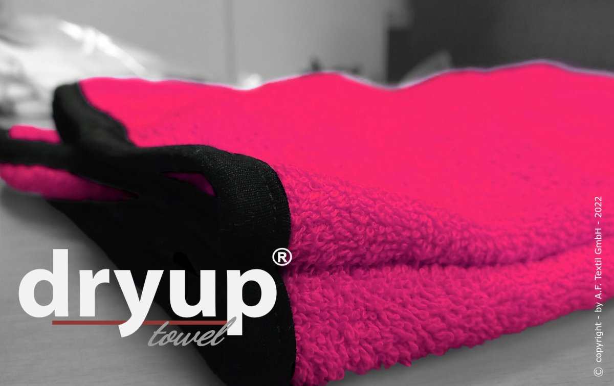 Praktisches Hunde-Handtuch aus Baumwoll-Frottee – actionfactory Handtuch in Pink für trockene Pfoten und sauberes Zuhause