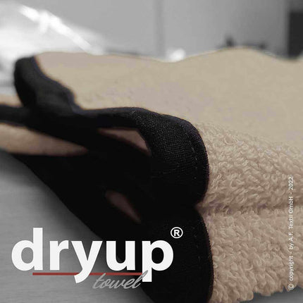 Hundehandtuch in Beige – saugstarkes Handtuch aus 100% Baumwolle, ideal zum schnellen Trocknen deines Hundes