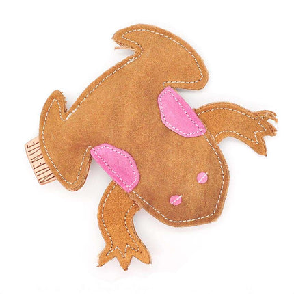 Ungefährliches Hundespielzeug Frosch aus nachhaltigen Materialien, ohne Quietschi
