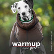 WARMUP Cape Pro Braun – Wendbarer Hundebademantel mit Frottee- und Fleeceseite für Wärme und Trockenheit