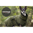 WARMUP Cape Pro in Grün – Praktischer, wendbarer Hundemantel für drinnen, draußen und unterwegs
