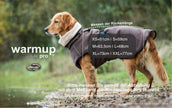 WARMUP Cape Pro in Braun – Praktischer, wendbarer Hundemantel für drinnen, draußen und unterwegs