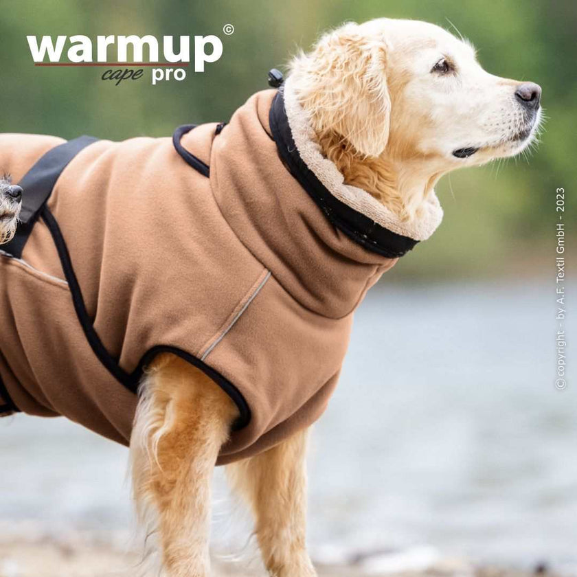 WARMUP CAPE PRO® Wendecape Camel