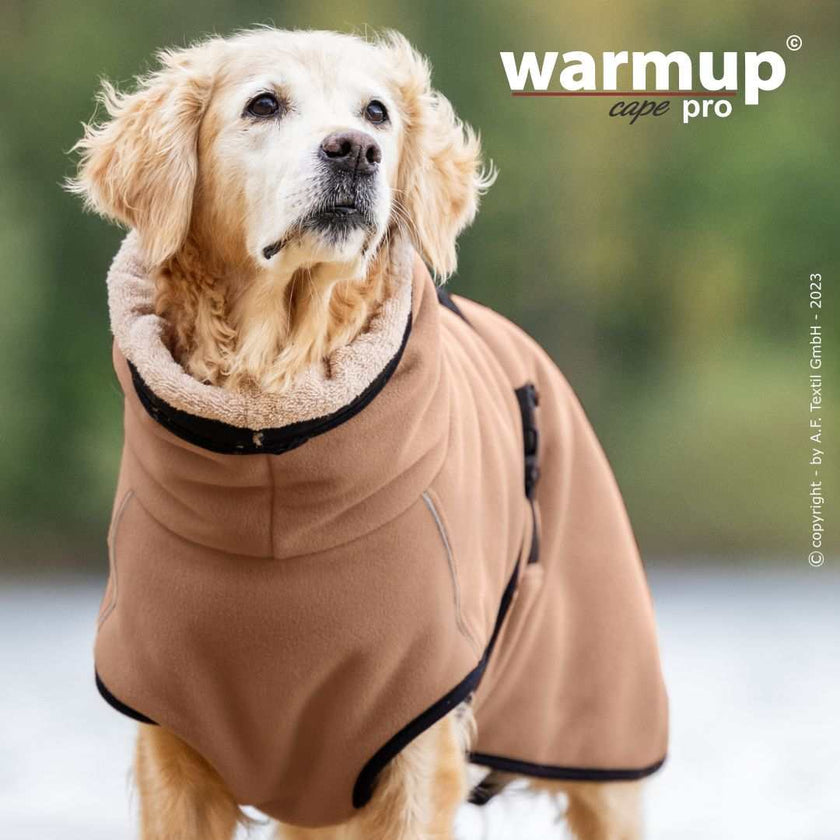 WARMUP CAPE PRO® Wendecape Camel