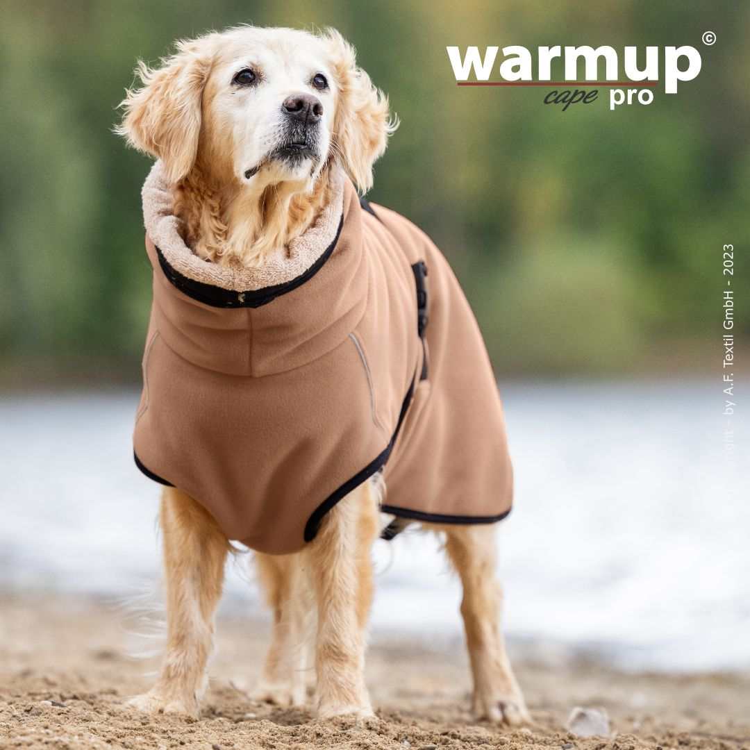 WARMUP CAPE PRO® Wendecape Camel