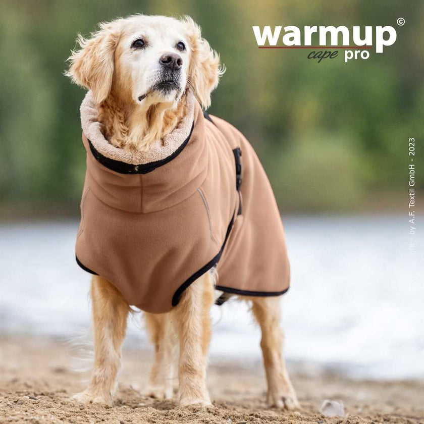 WARMUP CAPE PRO® Wendecape Camel